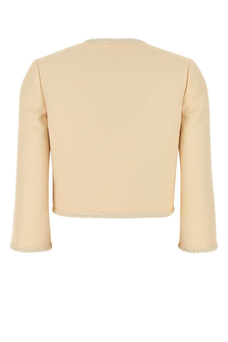 Valentino Garavani Cream Crepe Couture Blazer
