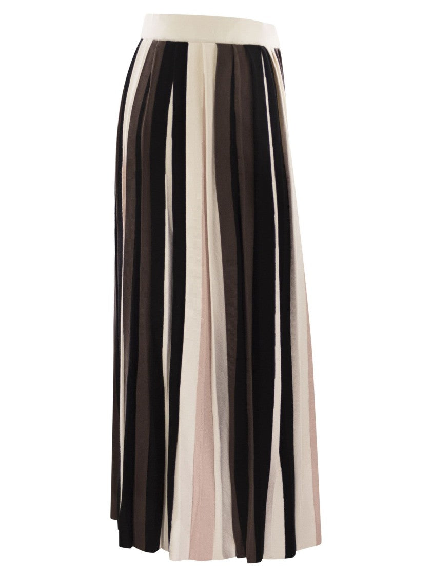 Max Mara Pleiadi - Pleated Viscose Skirt