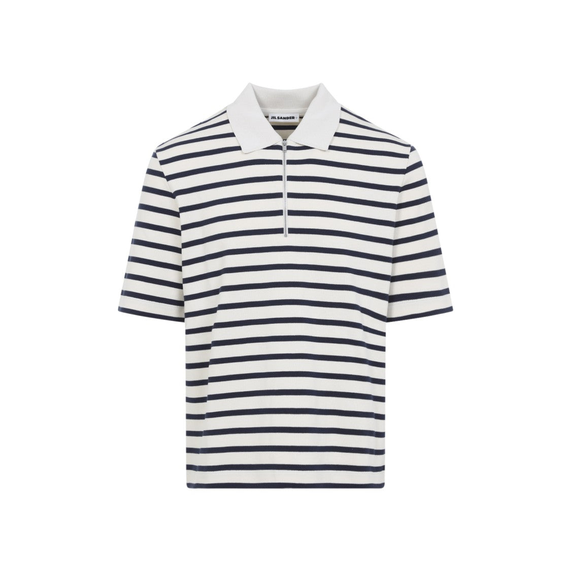 Jil Sander Blue And White Cotton T-Shirt
