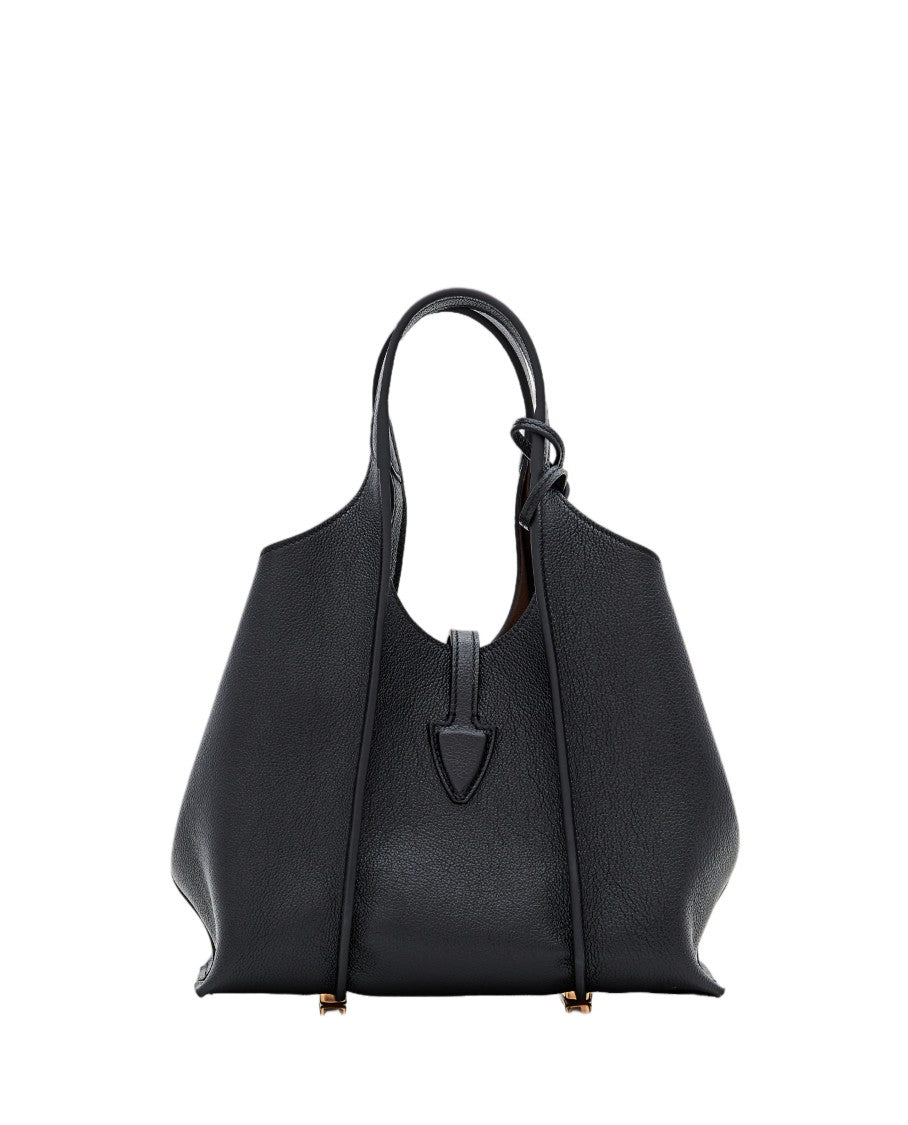 Tod's Timeless Leather Shopping Bag With Signature T Pendant