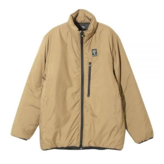 South2 West8 Padded Lightweight Jacket With High Collar And Zippered Pockets