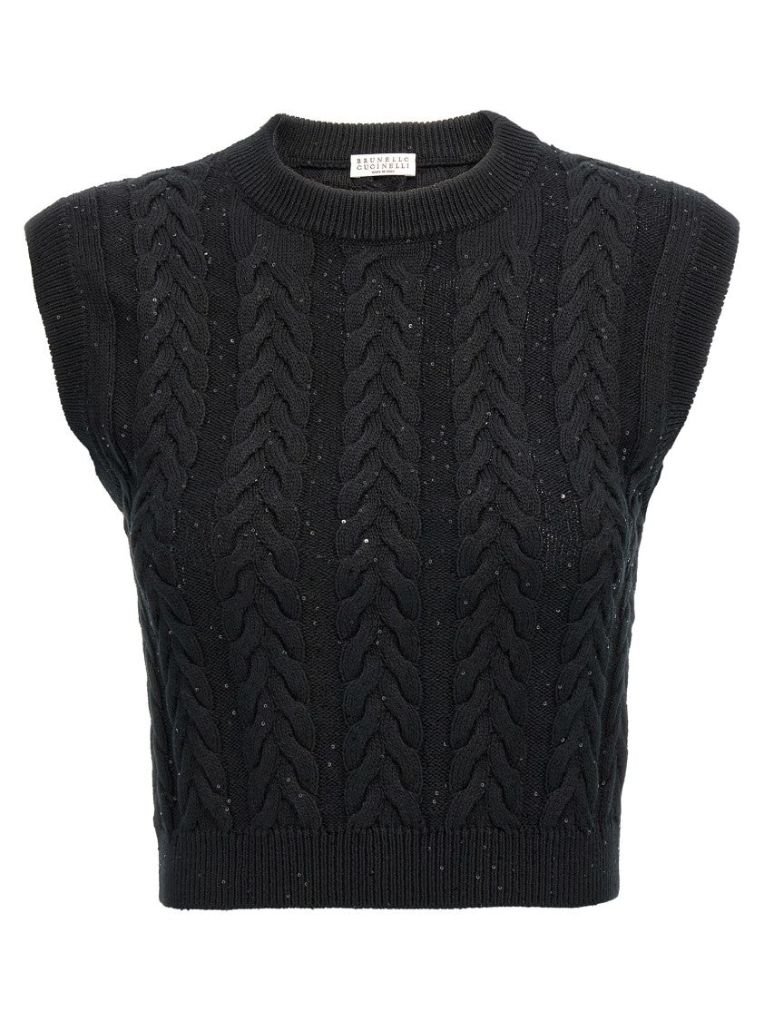 Brunello Cucinelli Double Cable Dazzling Vest