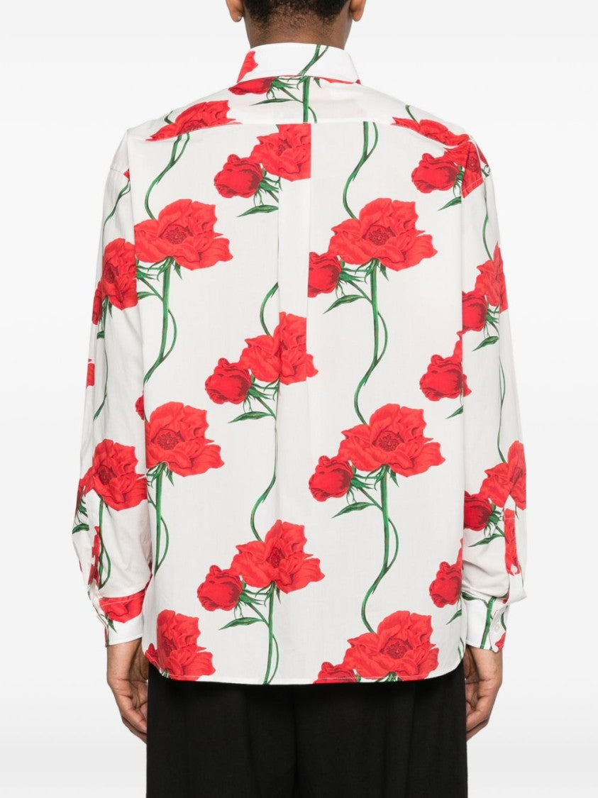 Kenzo Beige Silk And Nylon Camp Shirt