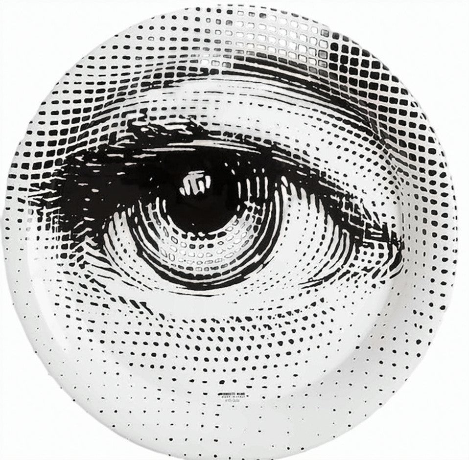 Fornasetti Occhio Tray Artistic Round Metal Tray
