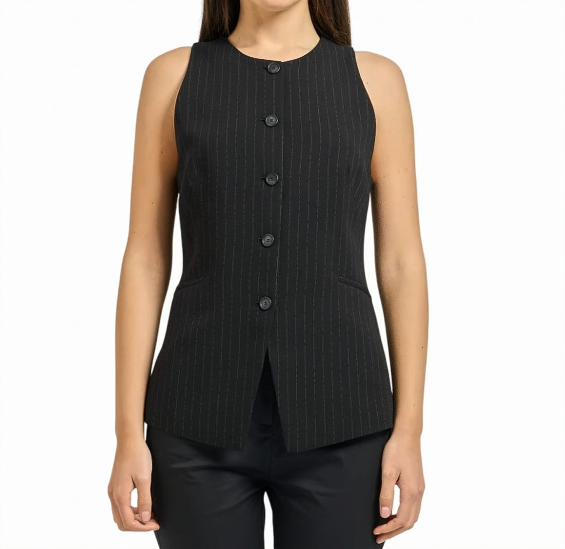 Boss Juleran All Over Pinstripe Vest Jacket