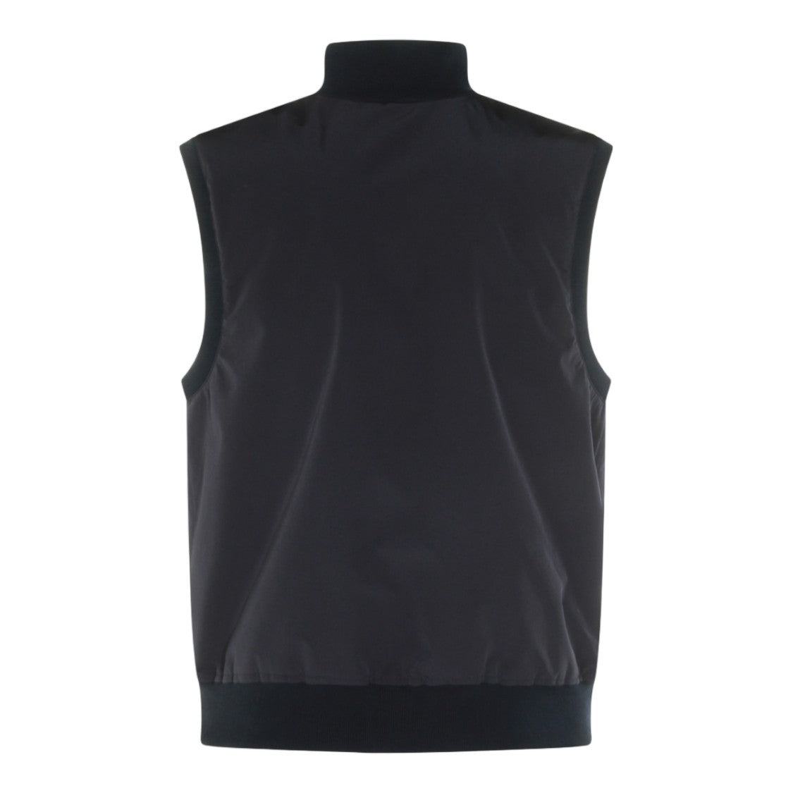 Brunello Cucinelli Sleeveless Vest With High Ribbed Collar