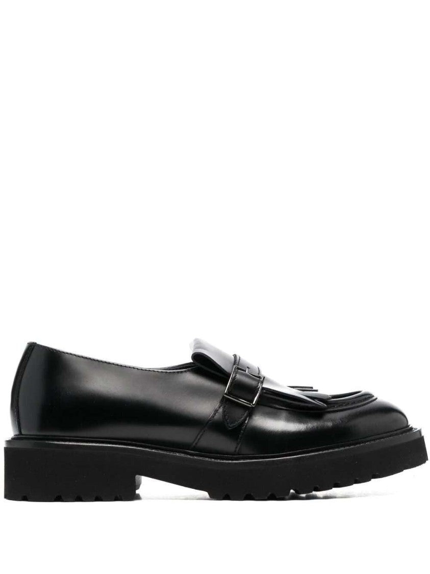 Doucal's Fringed Leather Loafers