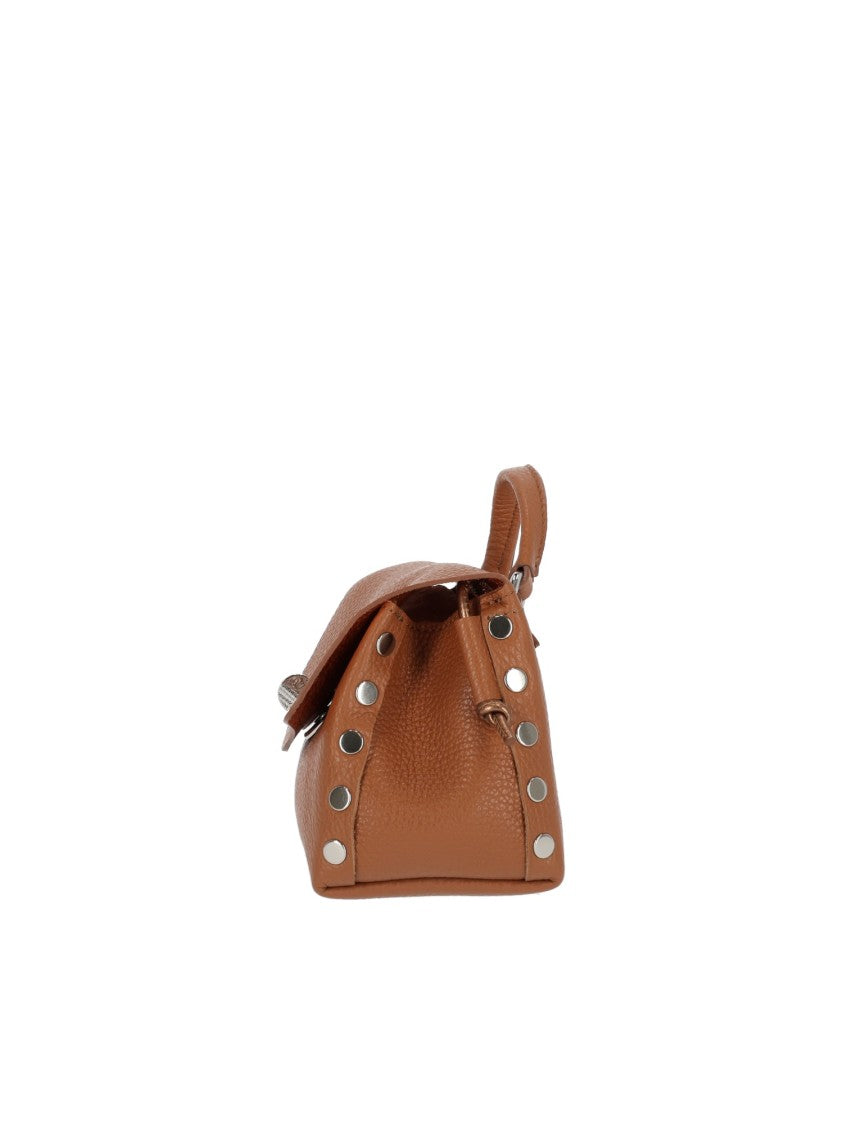 Zanellato Srl Beige Pietra Daily Night Textured Leather Shoulder Bag