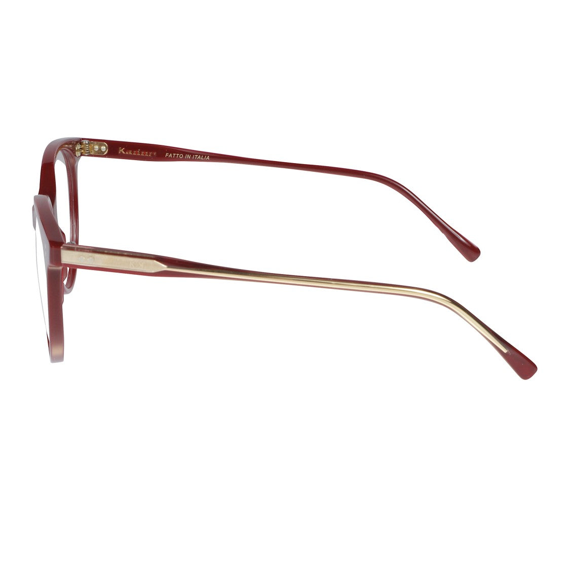 Kador Cynda/N-52 Glossy Rounded Frame Eyeglasses With Decorative Accents