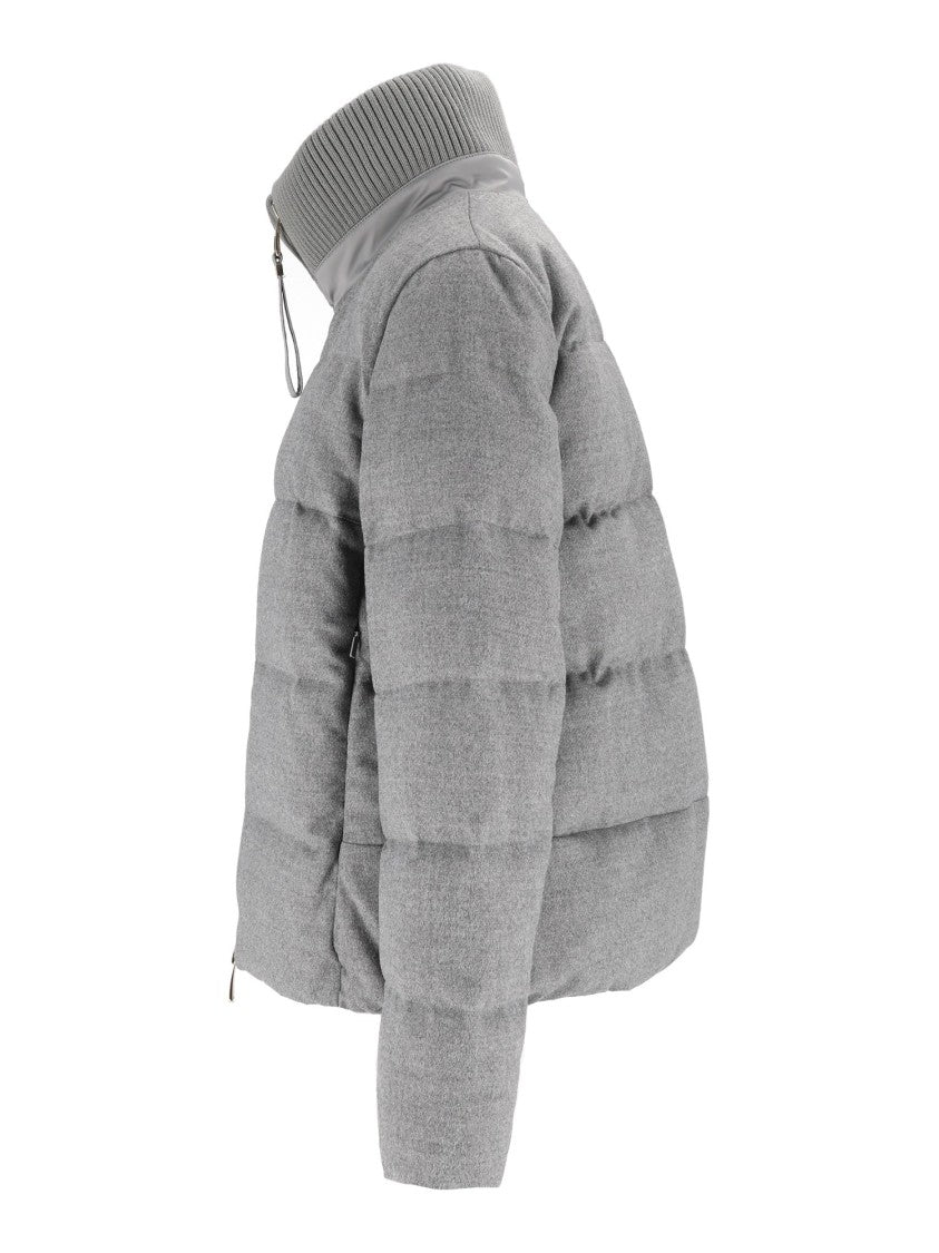 Duno Quilted Cropped Down Jacket