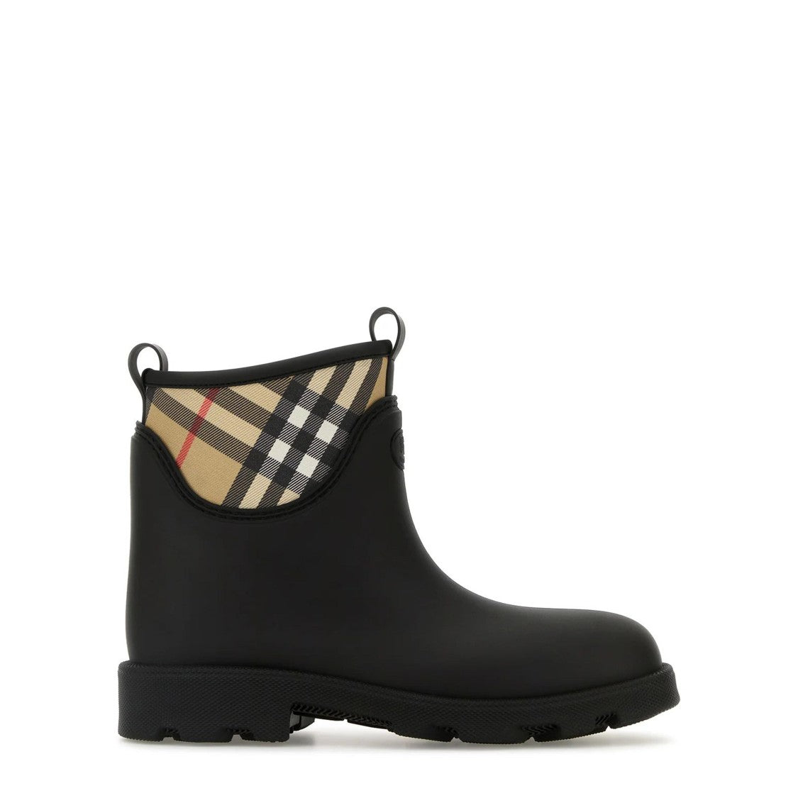 Burberry Low Ankle Boots With Checkered Pattern
