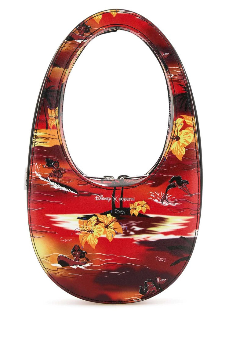 Coperni Printed Synthetic Leather Mini Tropical Swipe Handbag