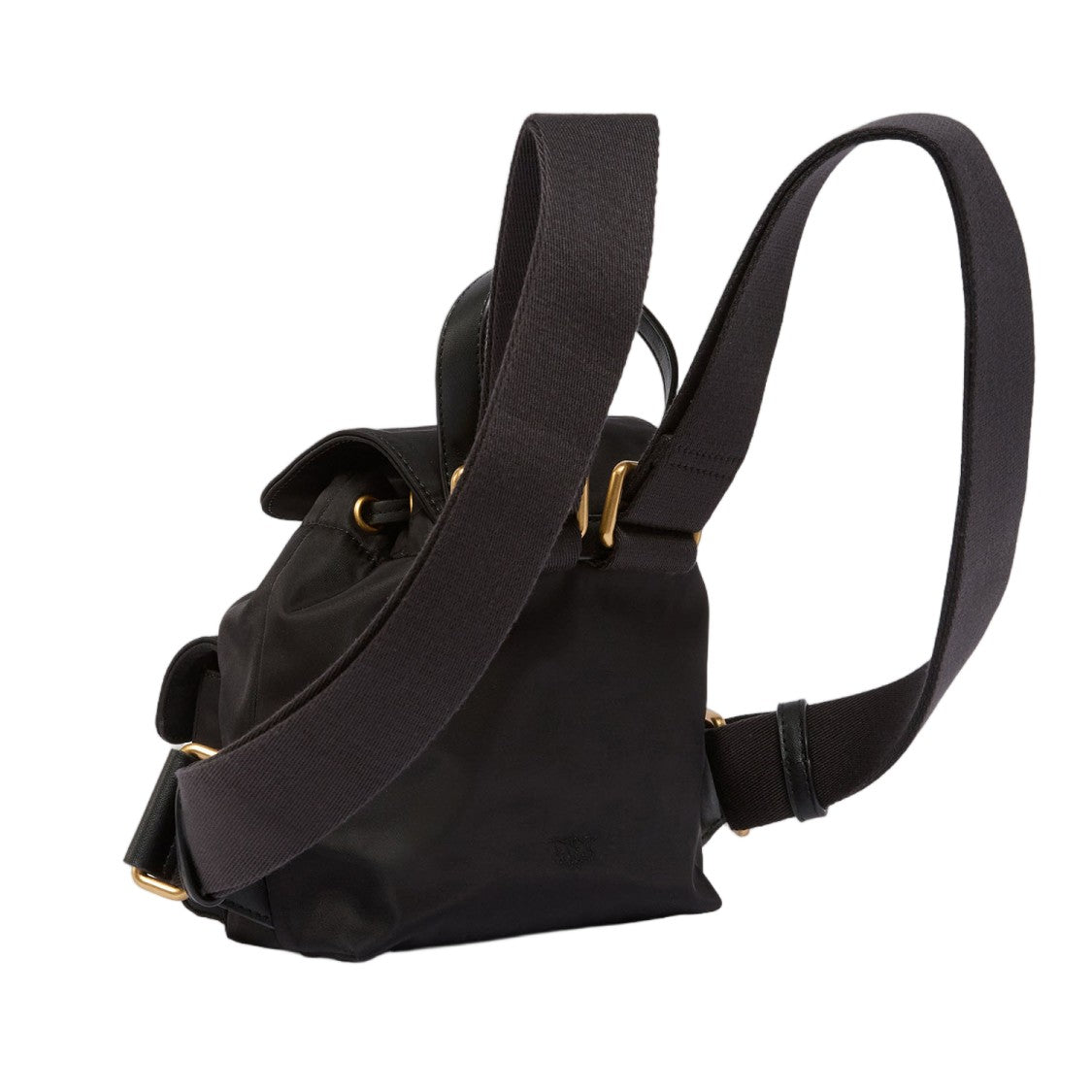 Pinko Nylon Backpack With Gold-Colored Metal Details