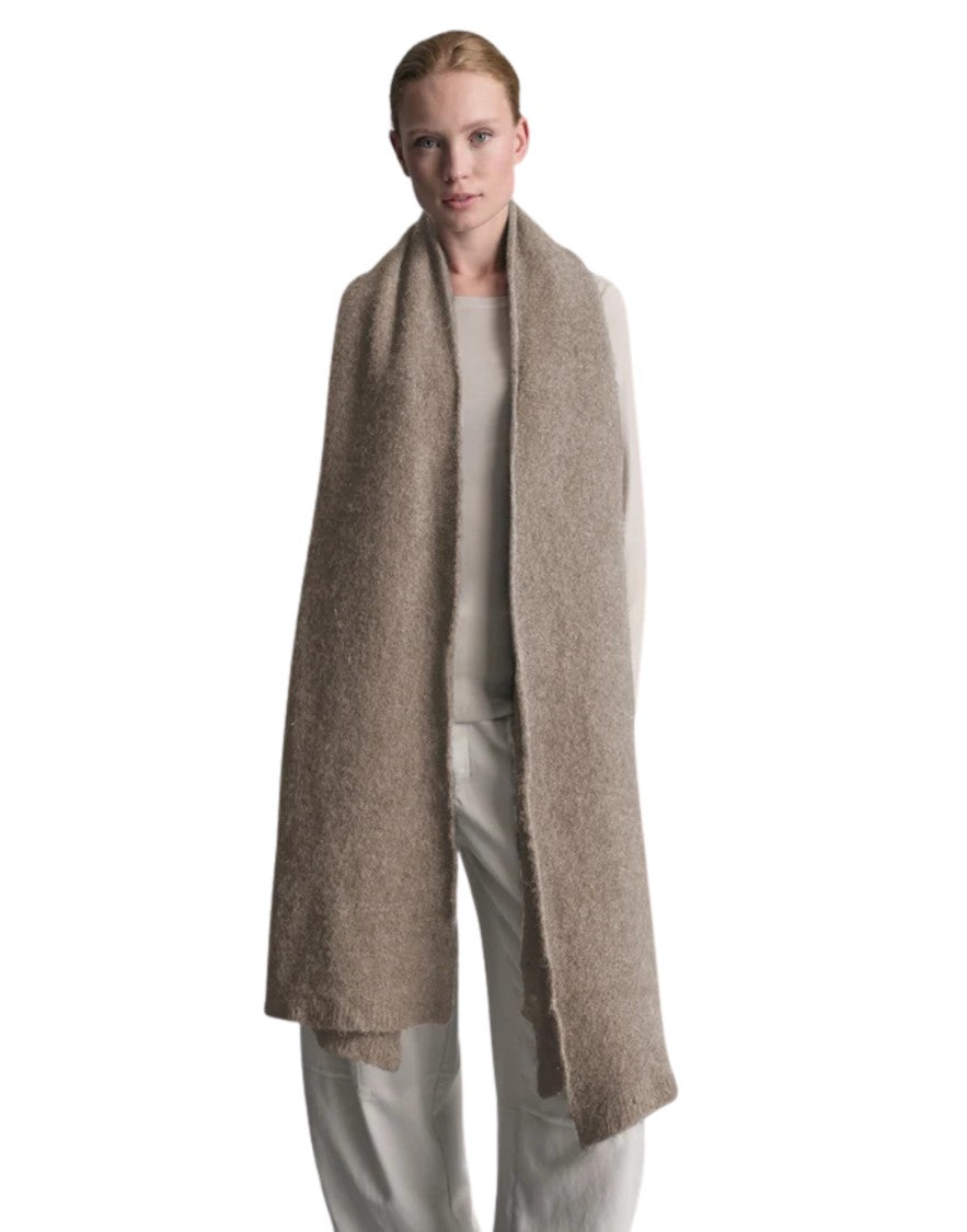 Transit Clay Alpaca-Blend Brushed Scarf