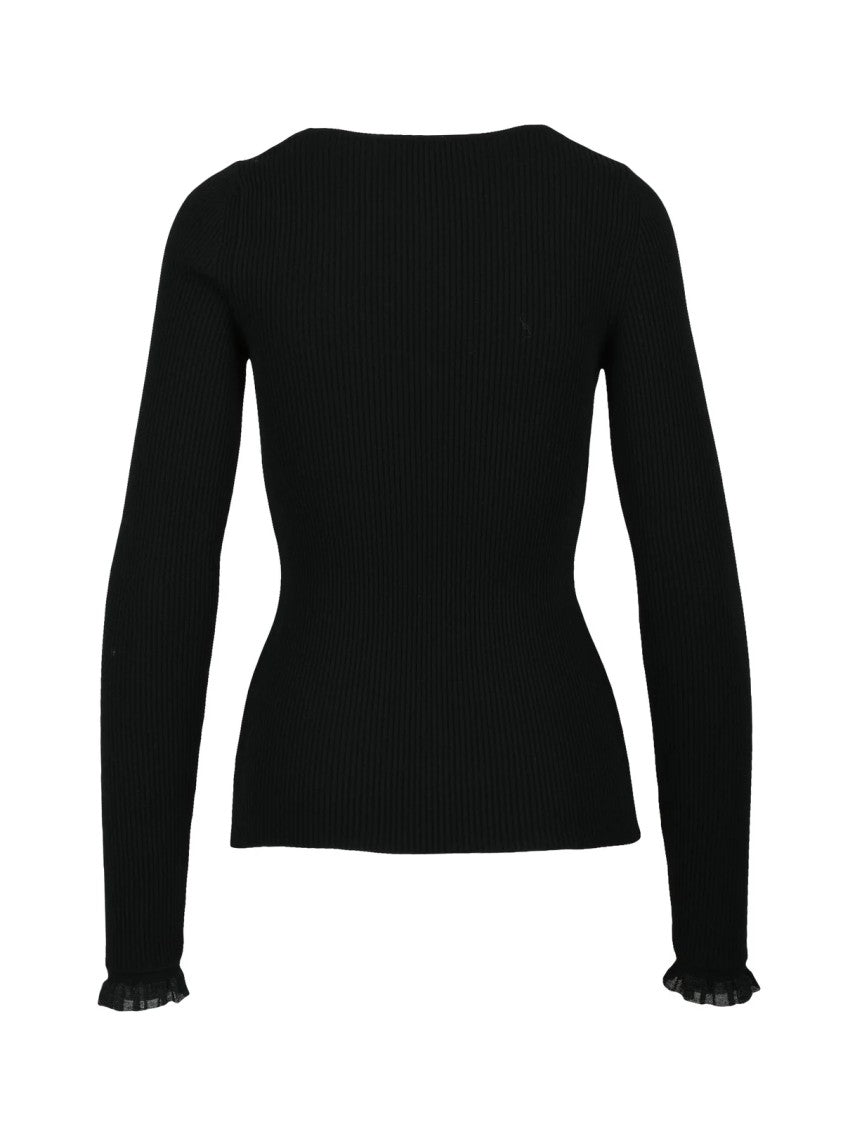 Philosophy Di Lorenzo Serafini Black Viscose Polyester Women's Knitwear