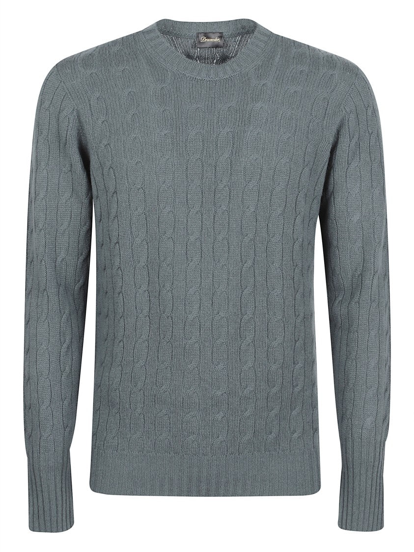 Drumohr Cable Knit Long-Sleeve Sweater