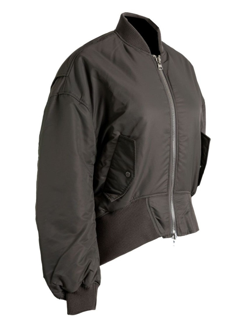 J. W. Anderson Steel Grey Coat With Zip Fastening