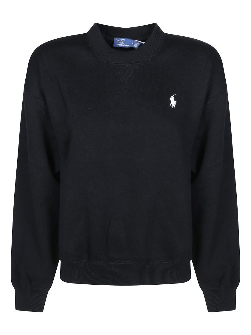 Polo Ralph Lauren Black Embroidered Logo Sweatshirt