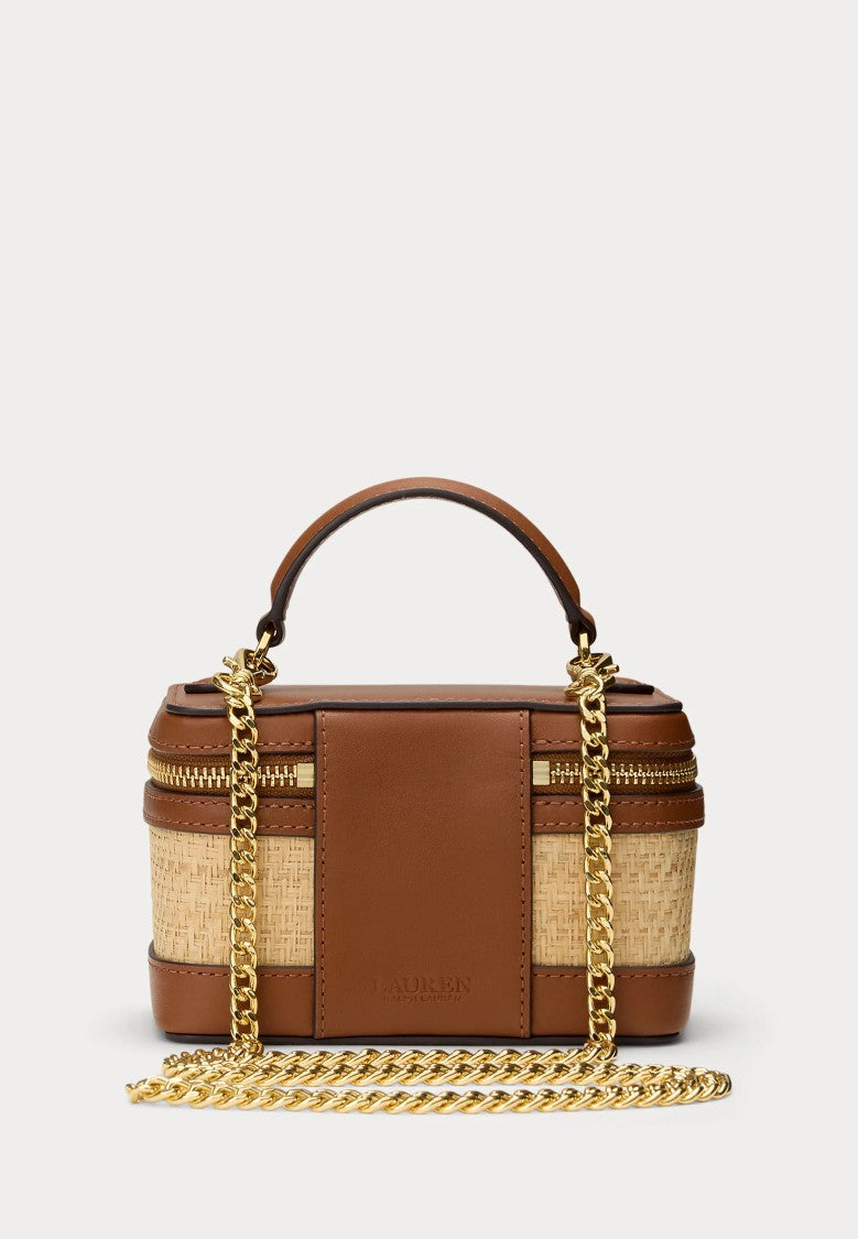 Lauren Ralph Lauren Compact Rectangular Handbag With Woven Texture