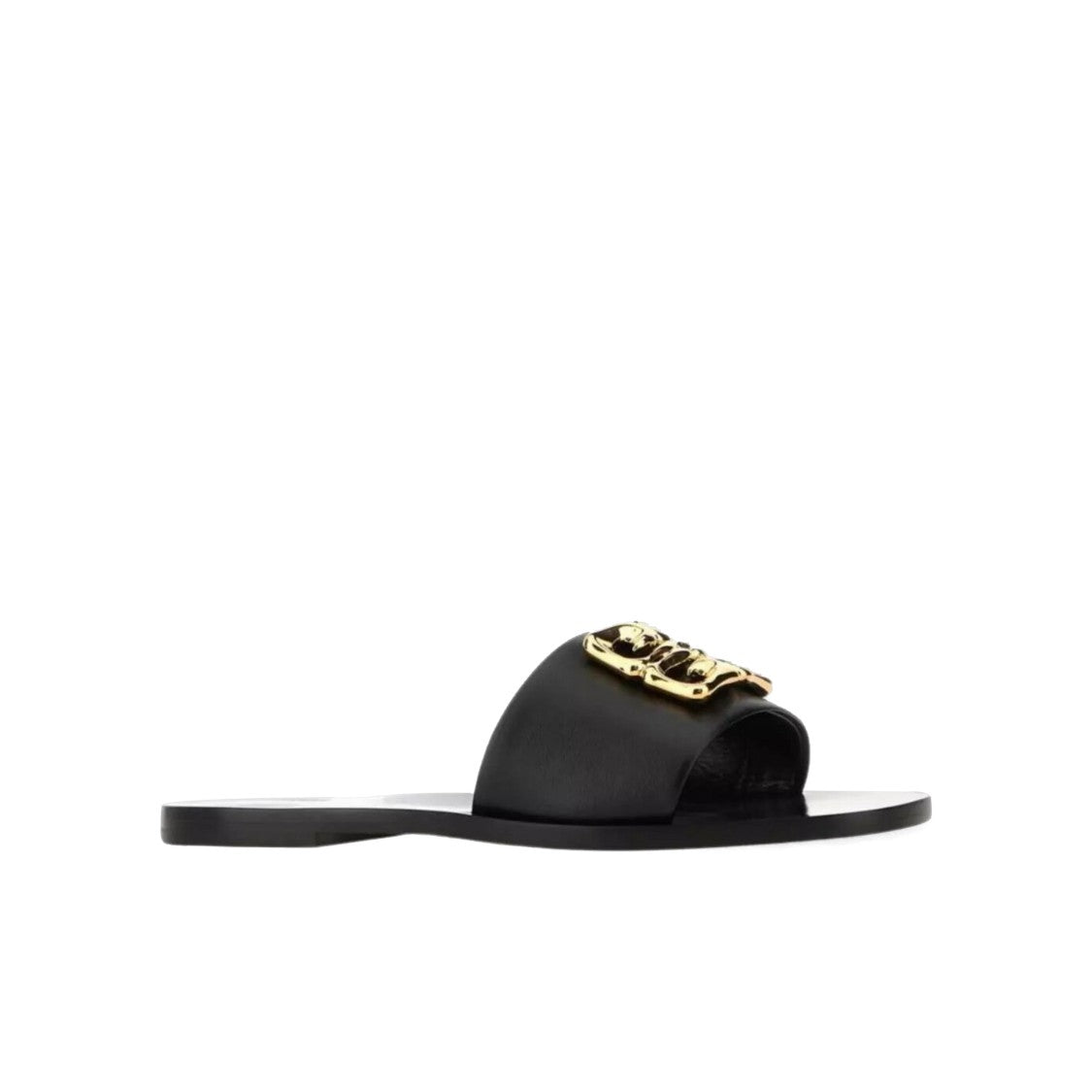 Givenchy Black Lamb Leather 4G Liquid Flats
