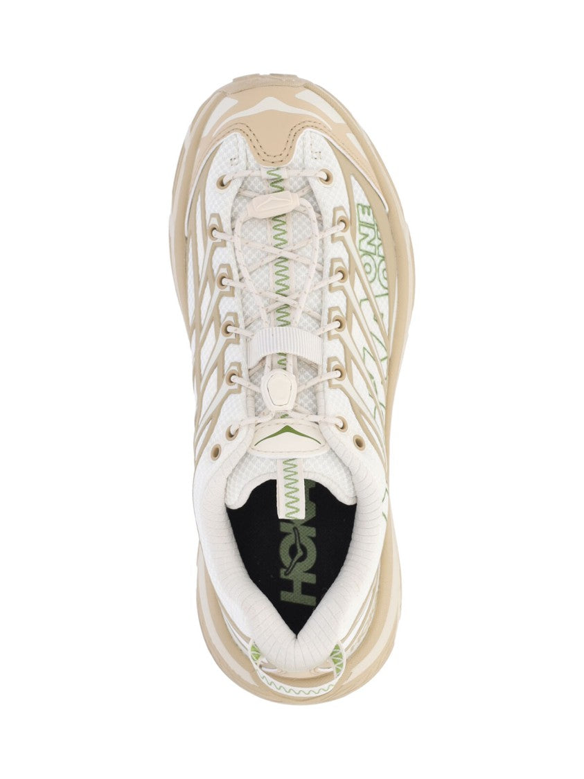Hoka Green Mafate Speed 2 Leather Sneakers