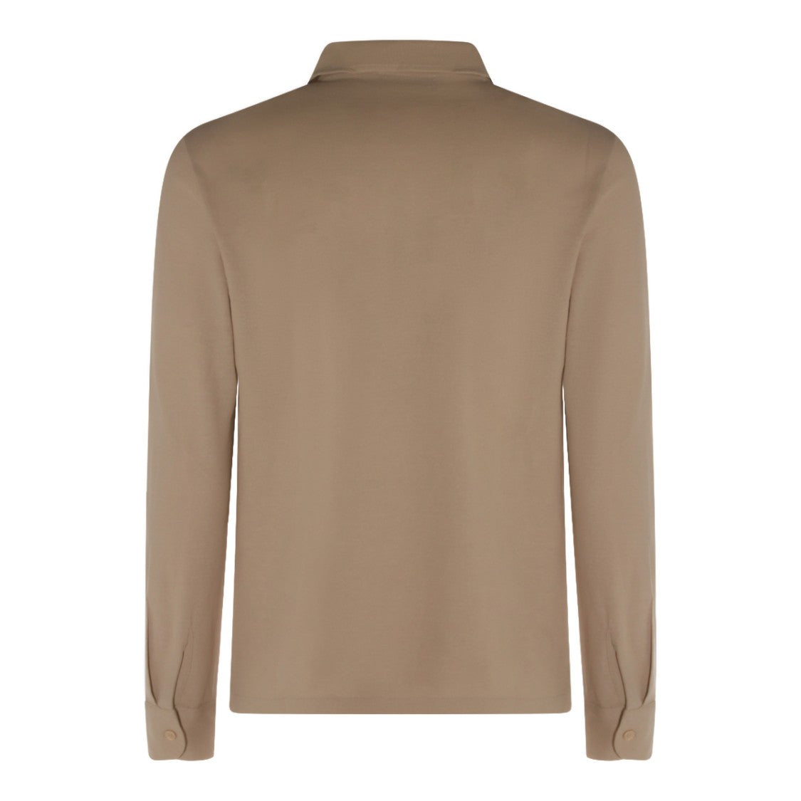 Zanone Long-Sleeve Polo Shirt With Classic Collar And Minimalist Design