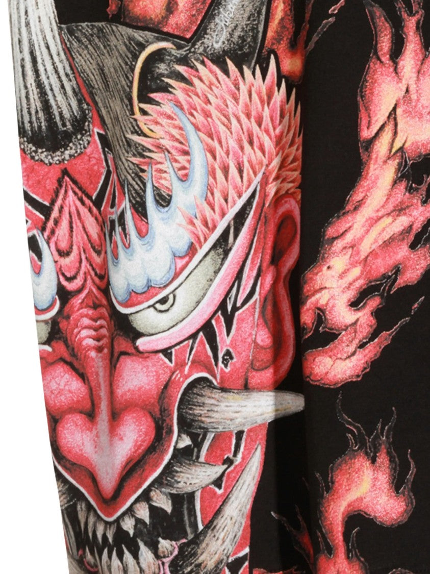 Y-3 Gfx Demon Graphic Print Short-Sleeve T-Shirt