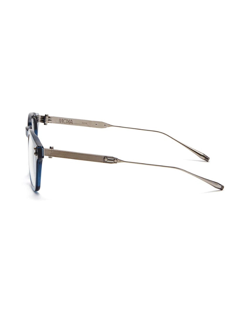 Akoni Blue Wise Translucent Acetate Eyeglasses