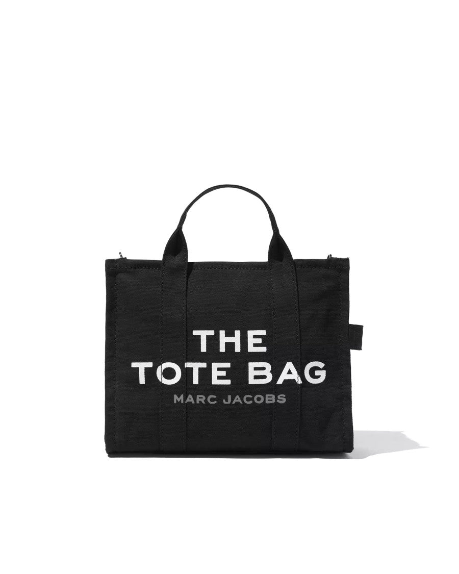 Marc Jacobs Canvas Medium Tote Bag With Zip Closure And Detachable Strap