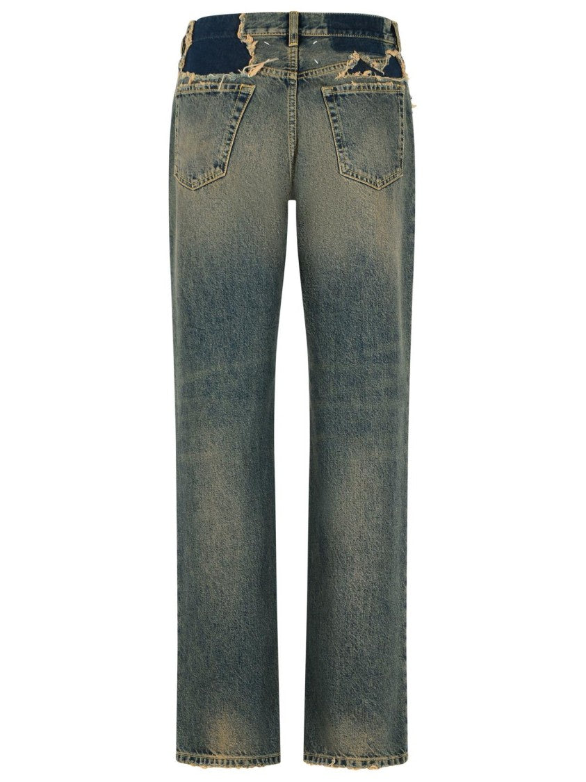 Maison Margiela Blue Cotton Jeans