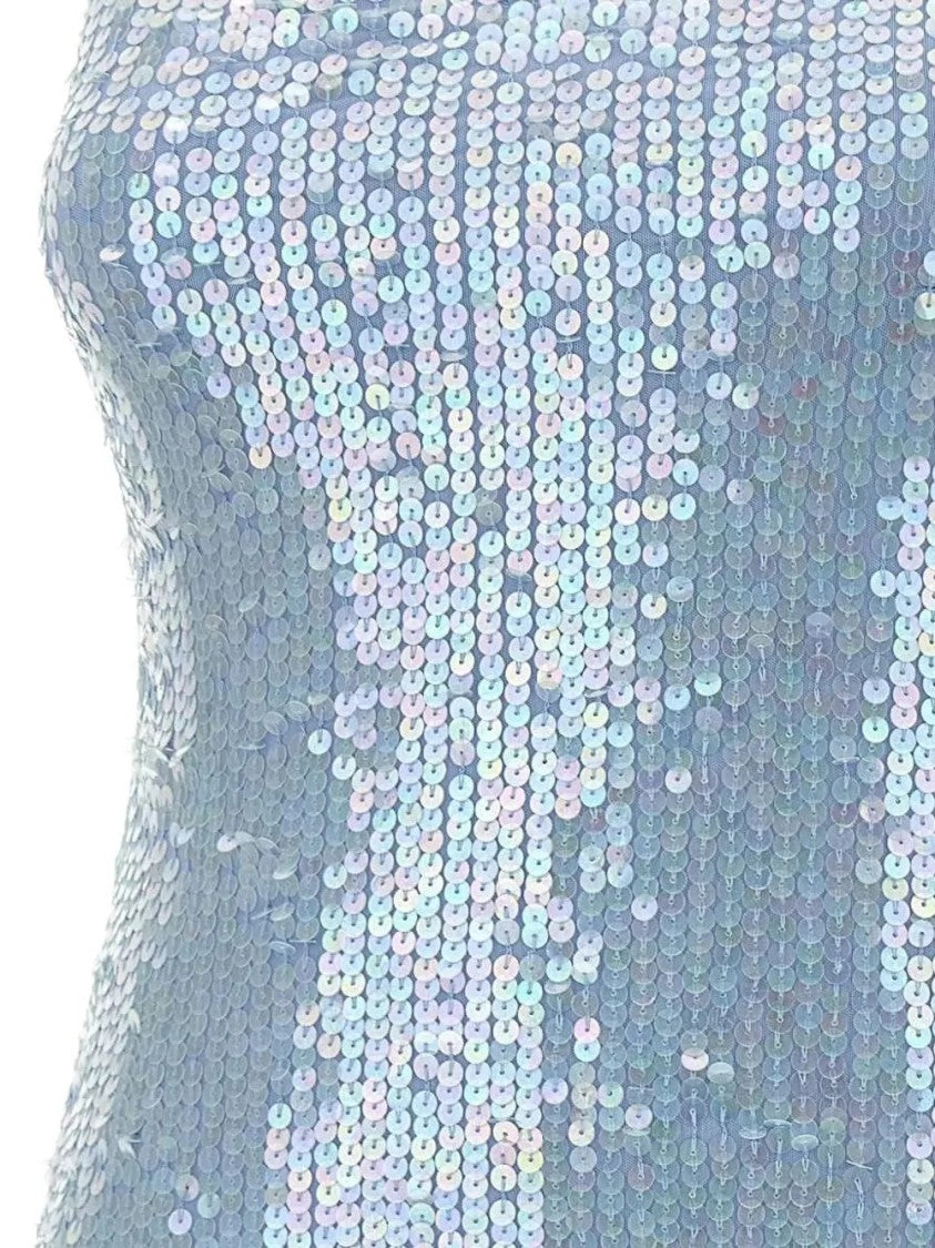 P.A.R.O.S.H. Iridescent Sequin-Embellished Mini Dress