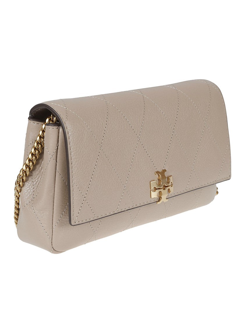 Tory Burch Leather Quilted Charlie Shoulder Bag