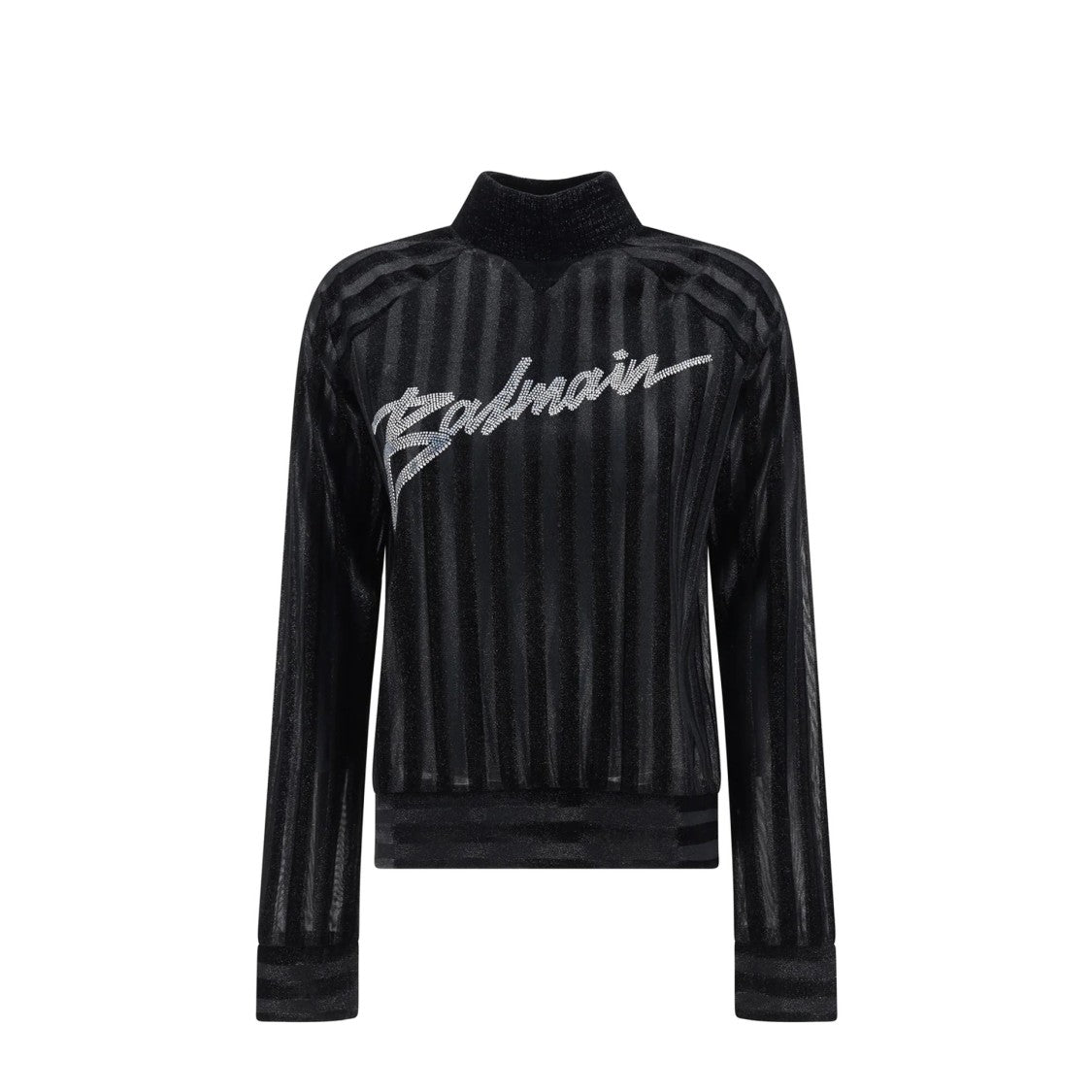 Balmain High-Neck Logo Sweater