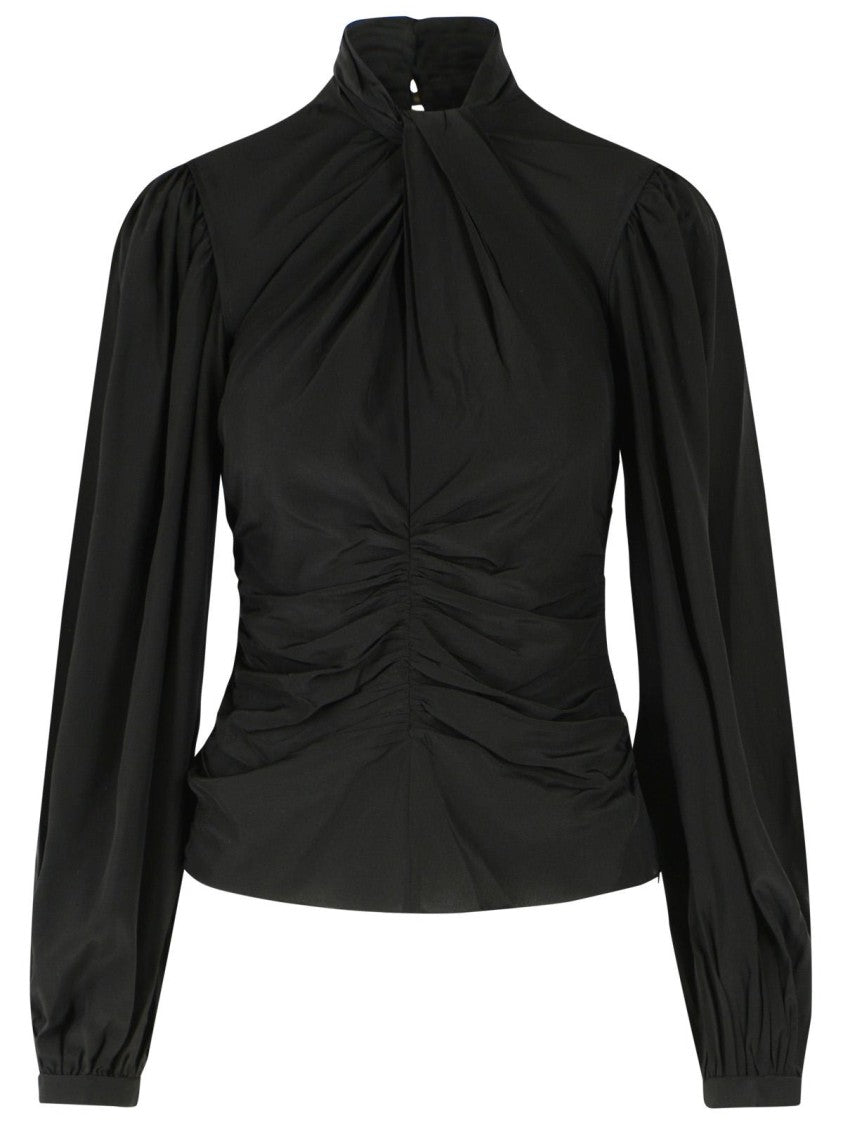 Isabel Marant 'Depsona' Black Silk Blouse