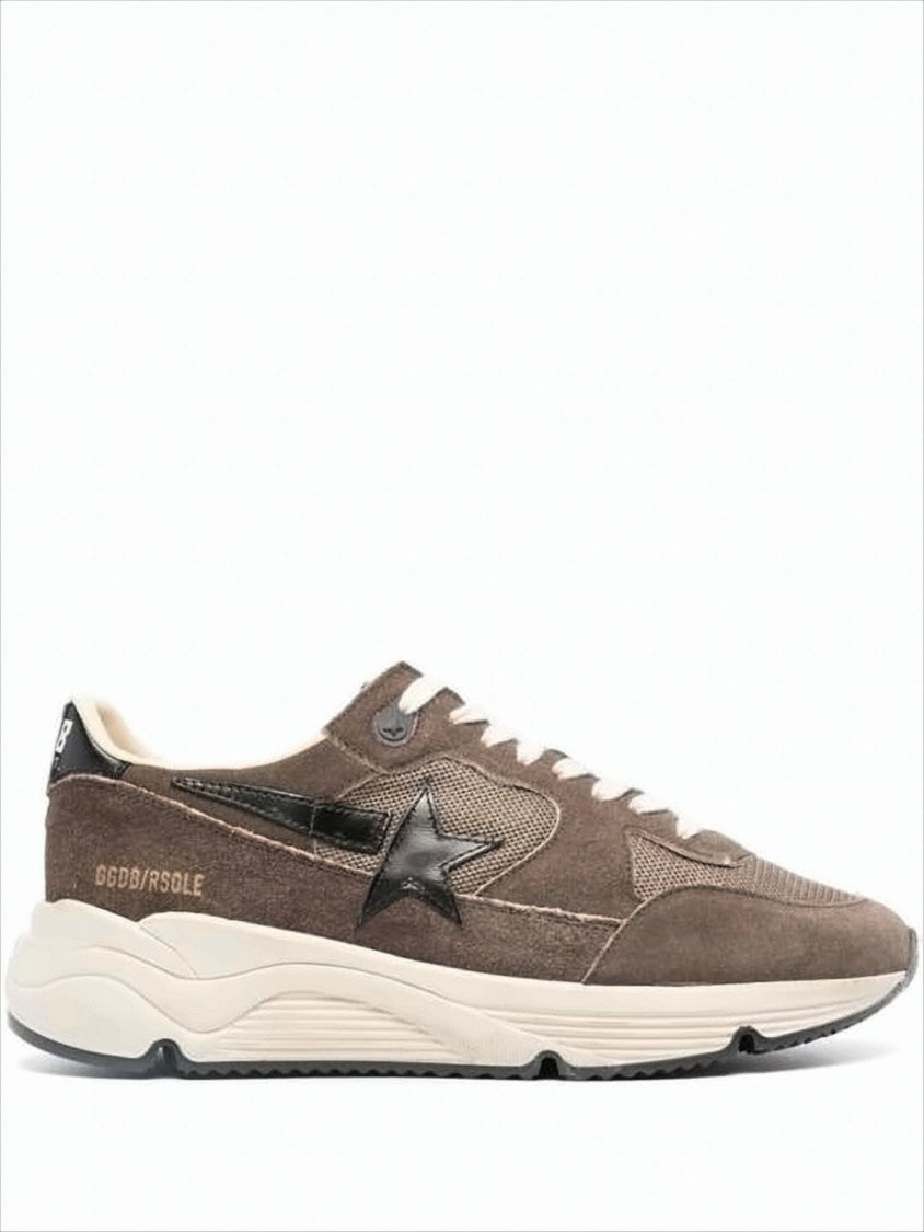 Golden Goose Low-Top Suede And Mesh Sneakers