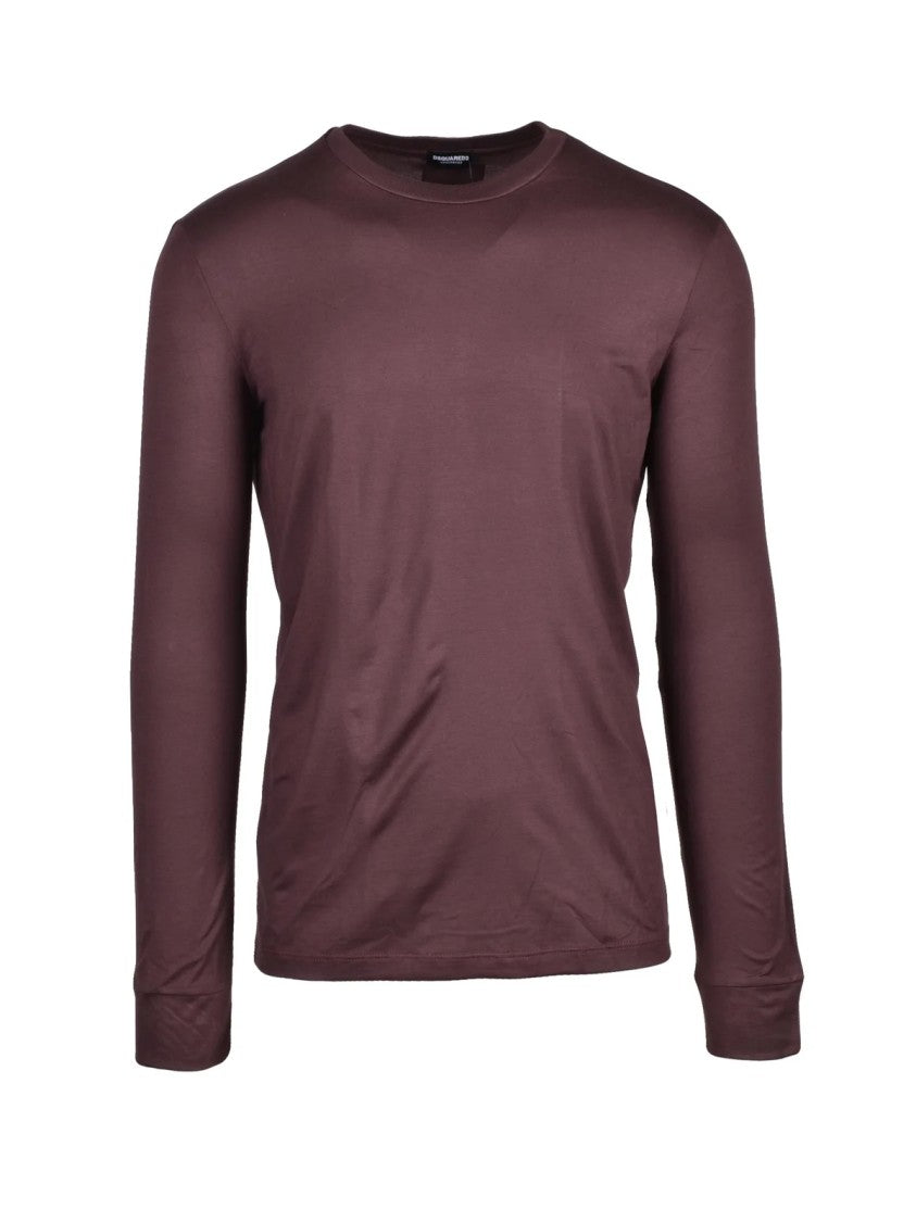 Dsquared2 Brown Silky Modal-Blend T-Shirt