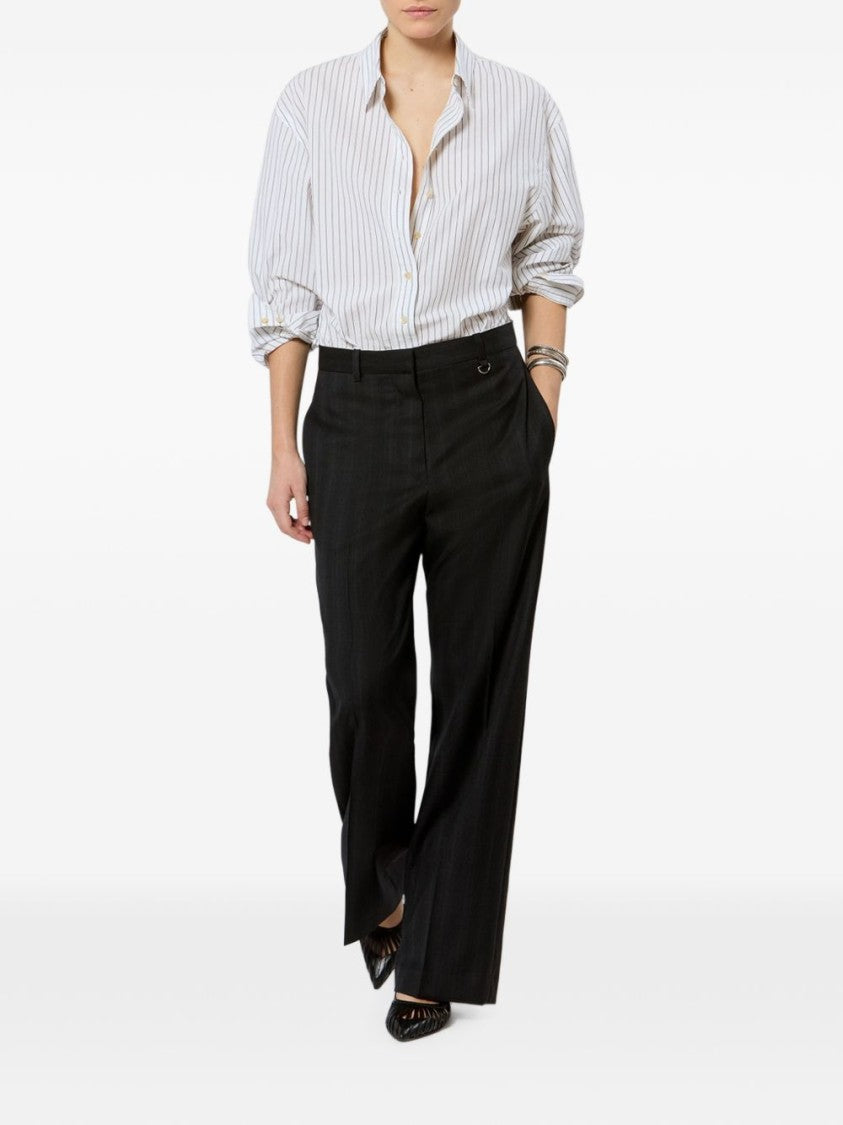 Isabel Marant Vertical Striped Tie Detail Shirt