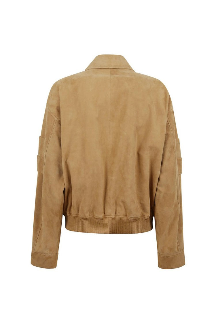 S.W.O.R.D. Beige Technical Nylon Zip-Up Jacket