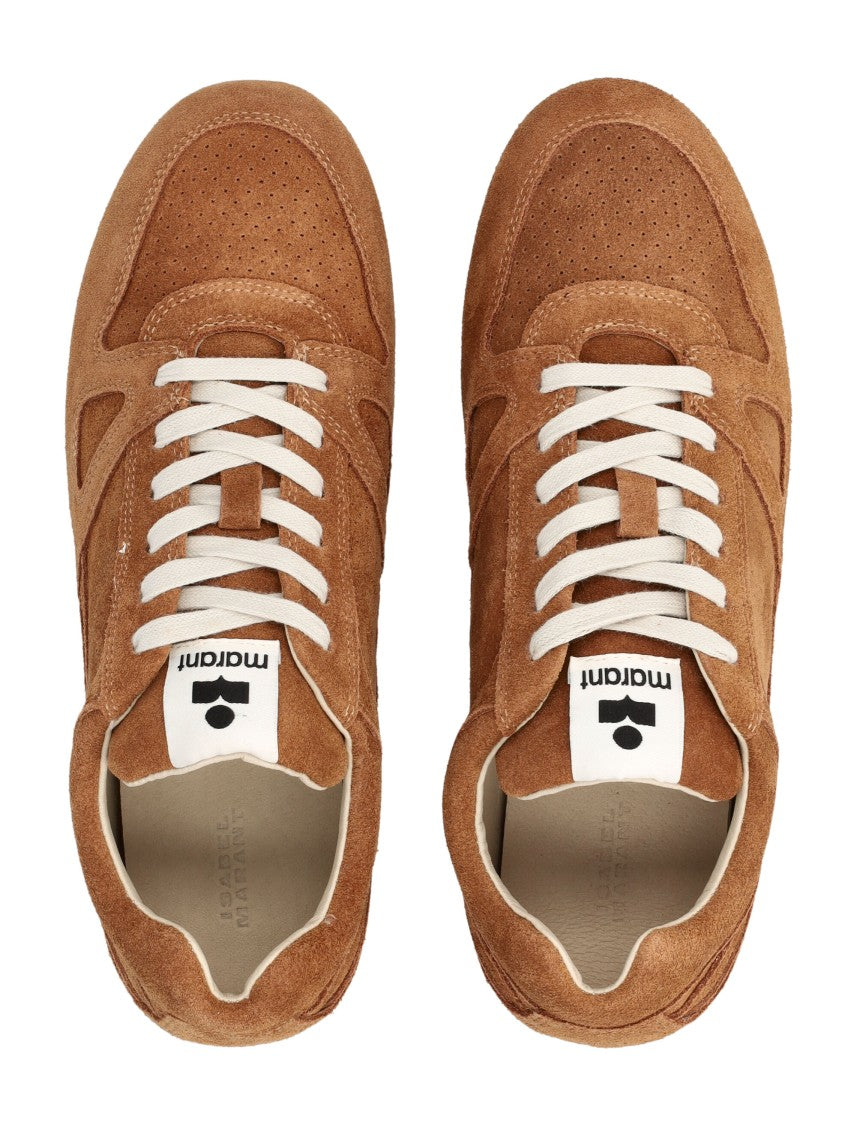 Isabel Marant Marant Sennyh Cognac Suede Leather Sneakers