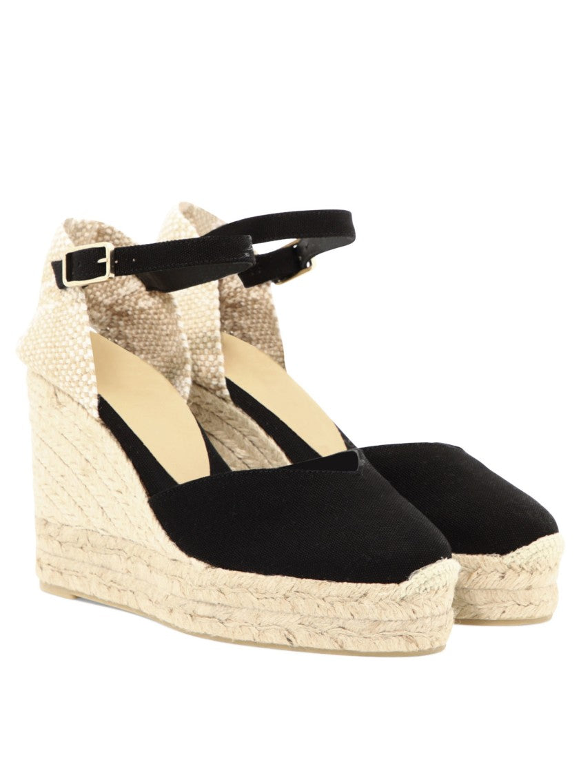 Castaner Wedge Heel Espadrilles With V-Neckline And Ankle Strap