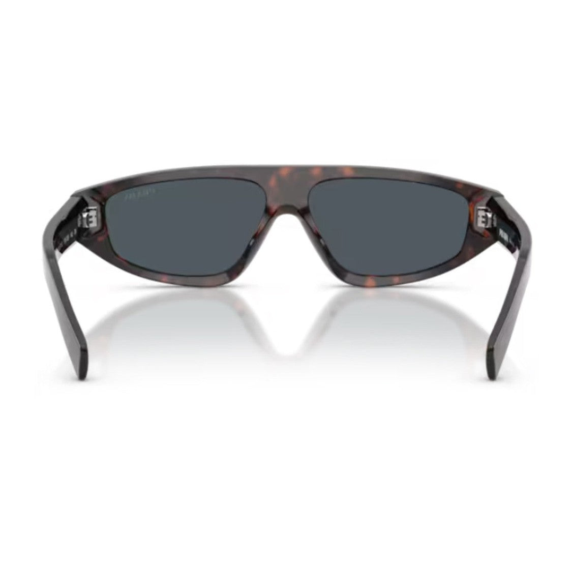 Prada Havana Pr C02s Sculpted Rectangular Sunglasses