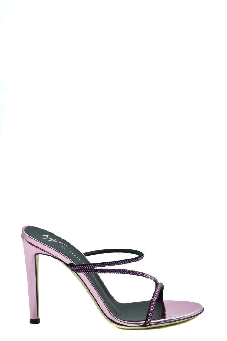 Giuseppe Zanotti Sleek High-Heeled Sandals Rhinestone-Embellished Straps