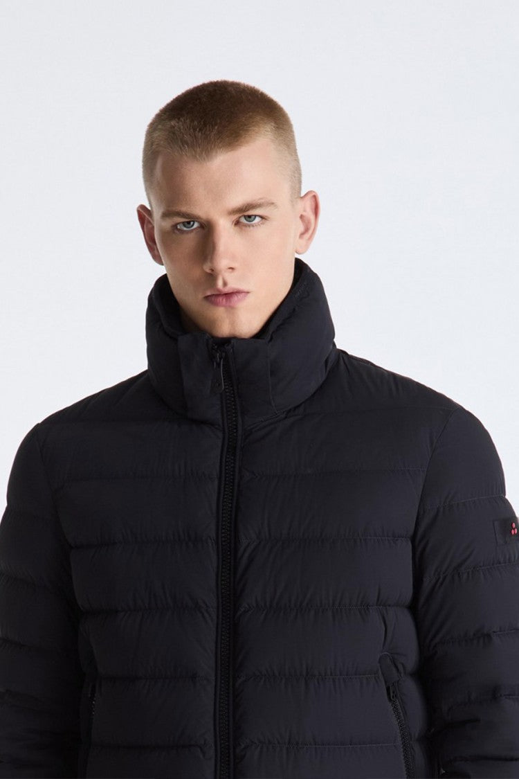 Peuterey Black Hooded Down Puffer Jacket
