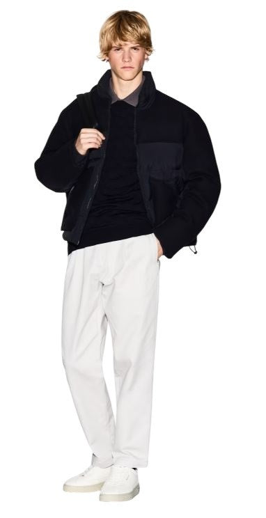 Armani Exchange Textured Knit Sweater Ribbed Details