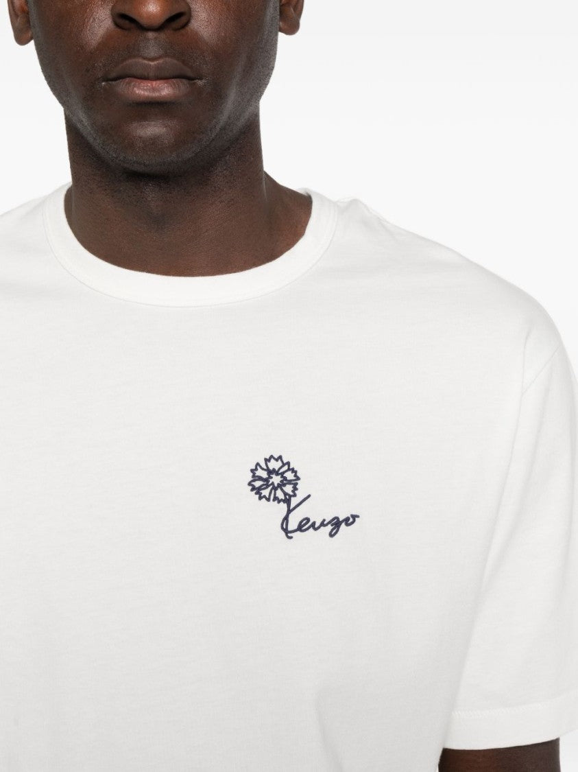 Kenzo Grey Relaxed Fit Graphic Print T-Shirt