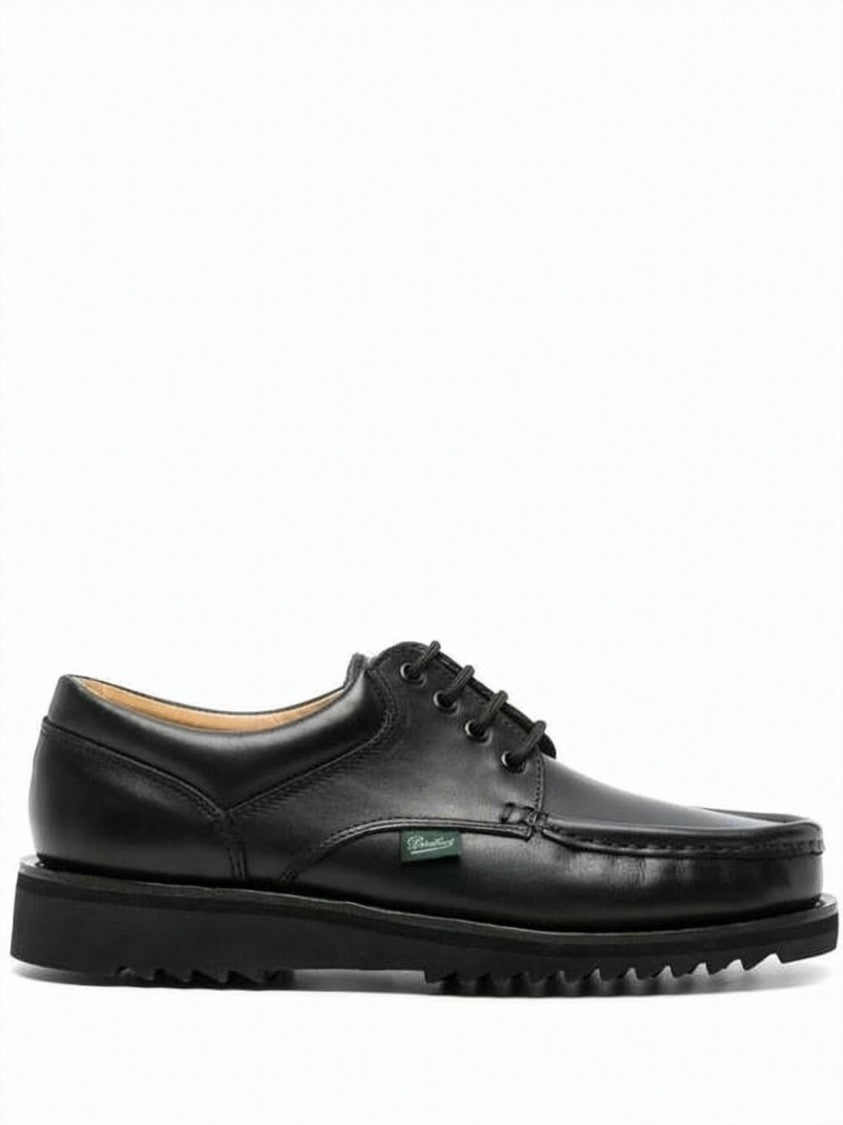 Paraboot Moc Toe Lace-Up Shoes With Sturdy Rubber Sole