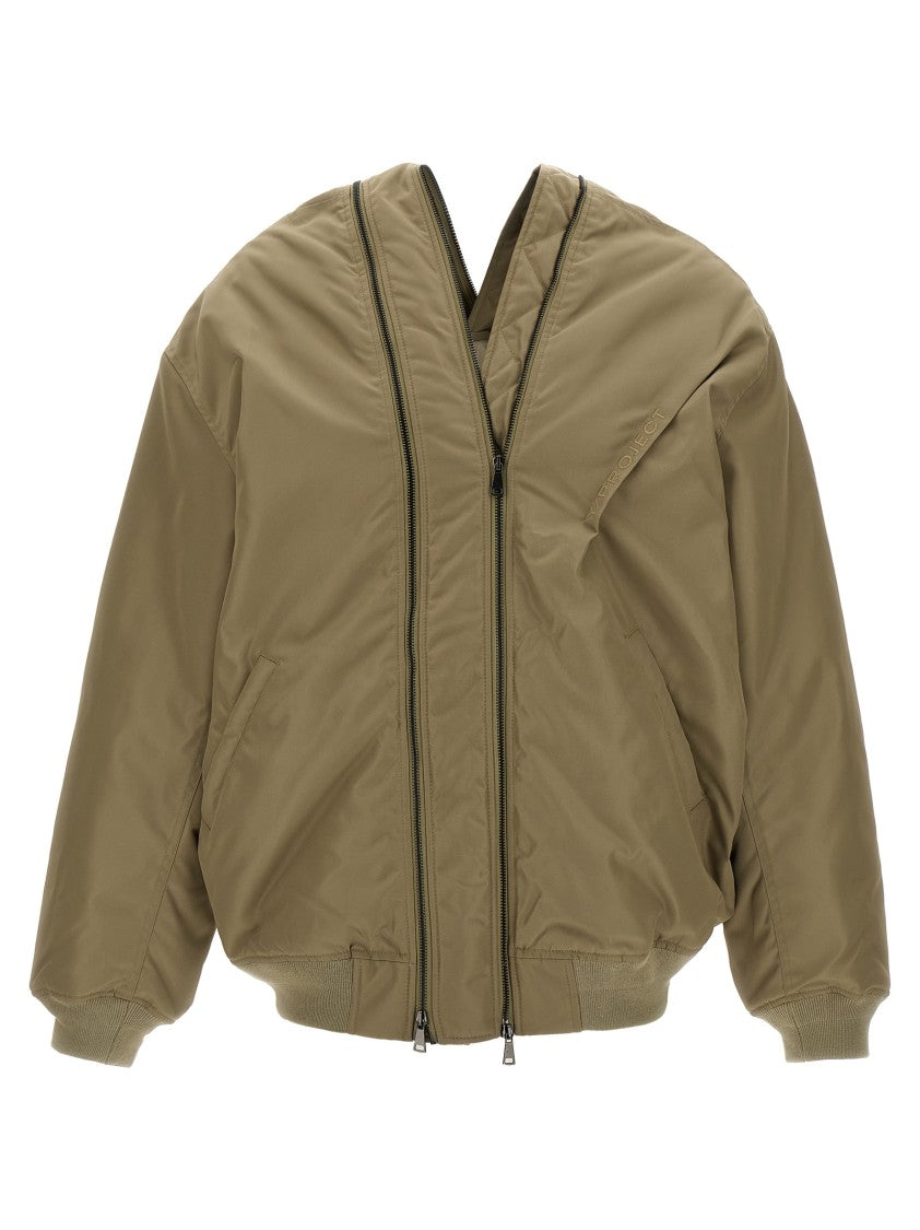 Y/Project 'Double Zip Pinched Logo' Jacket