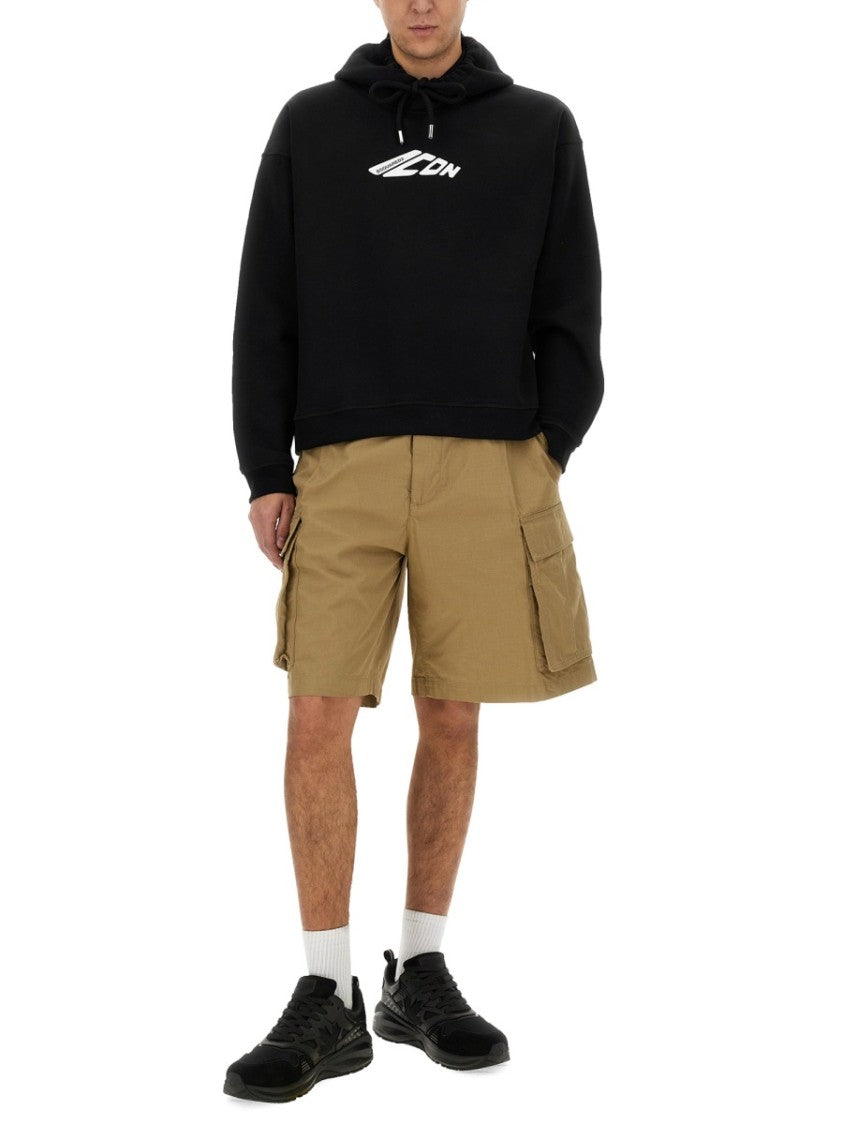 Dsquared2 Bermuda Cargo Shorts With Relaxed Fit