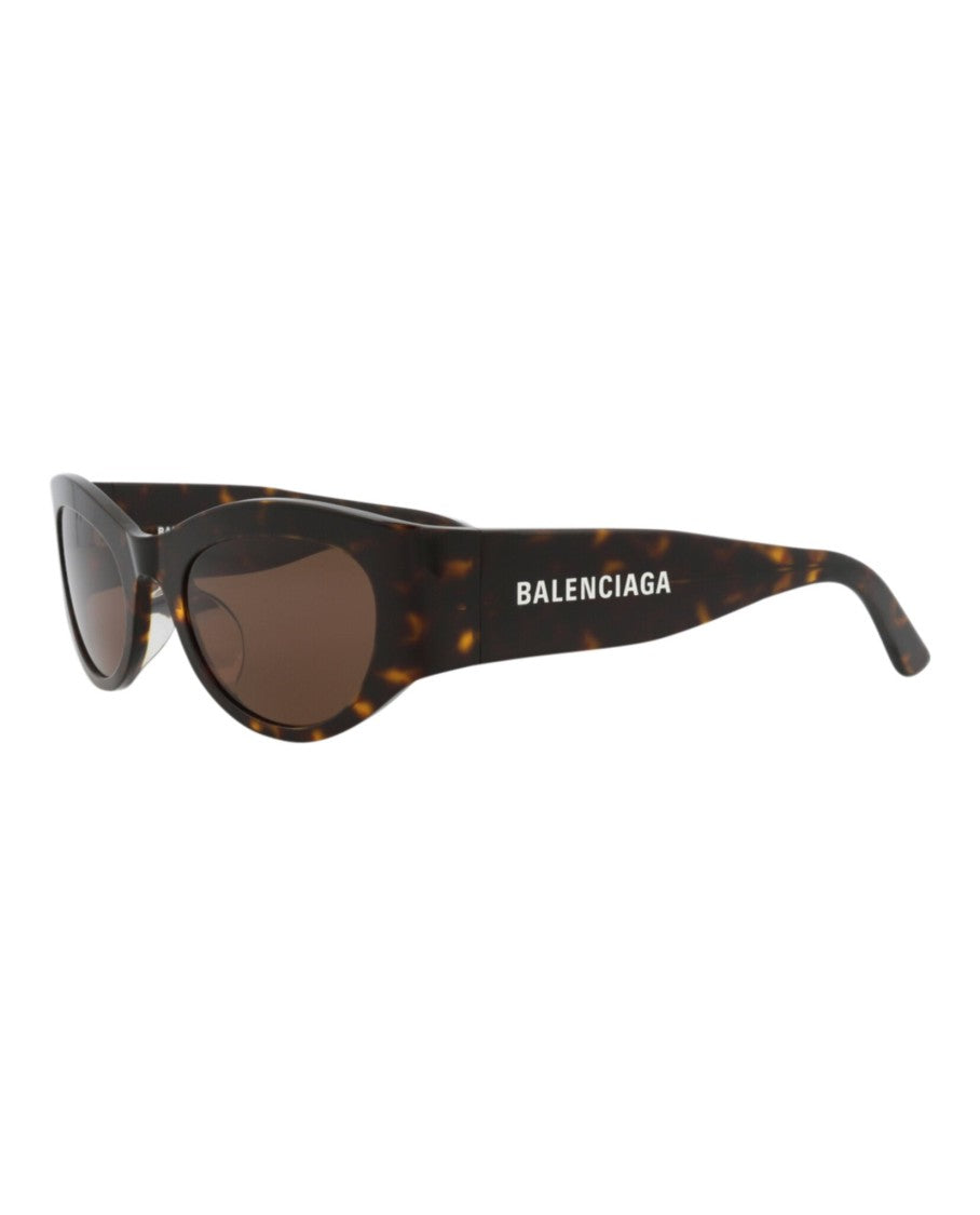 Balenciaga Round-Frame Recycled Acetate Sunglasses