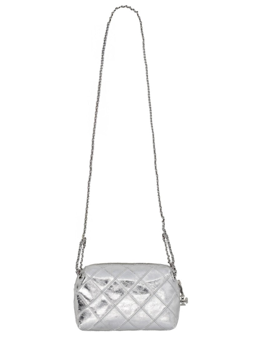 Tory Burch Fleming Shiny Quilted Bag